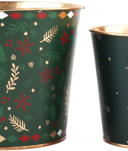 9822 POTS CHRISTMAS HERITAGE S/2